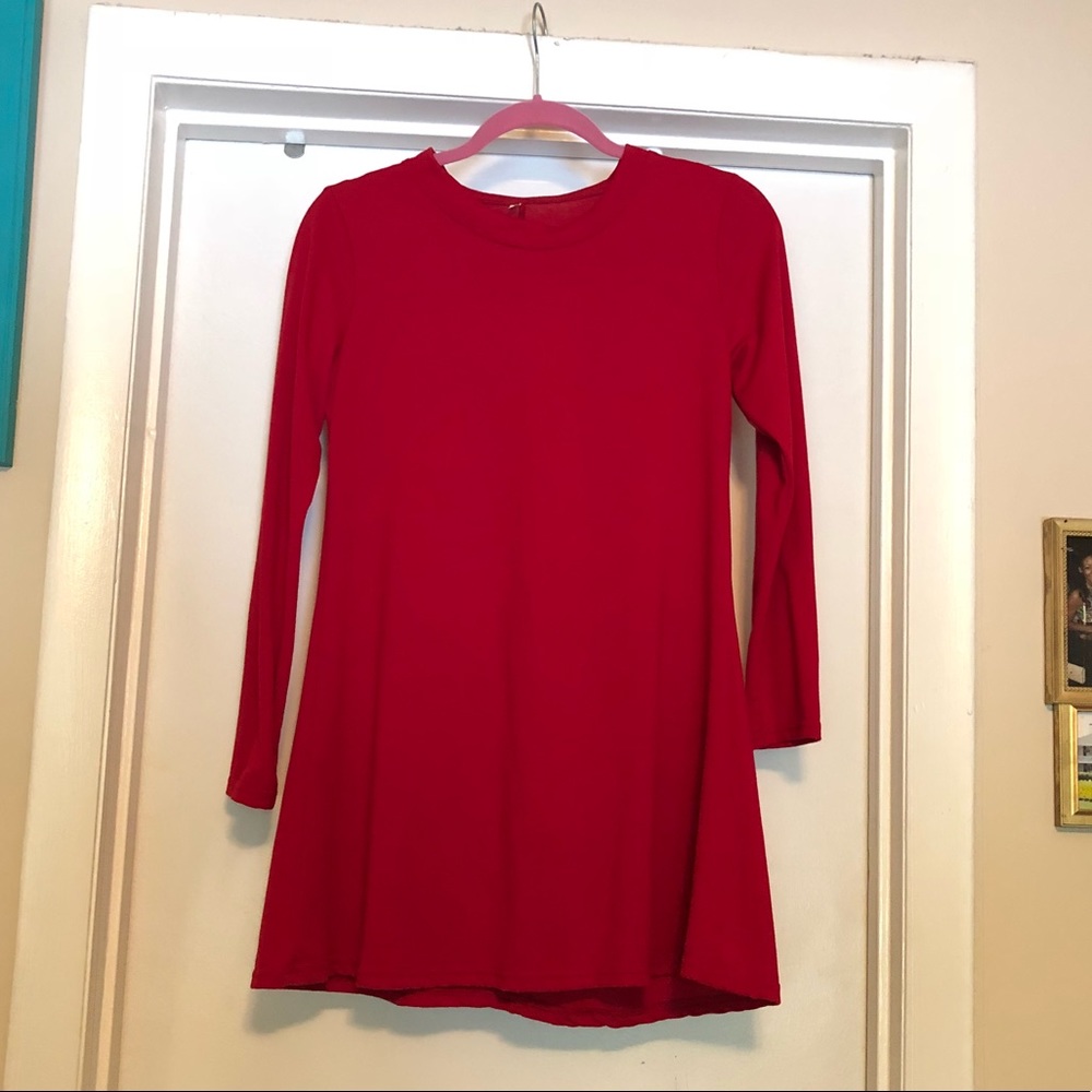 Casual Red Dress